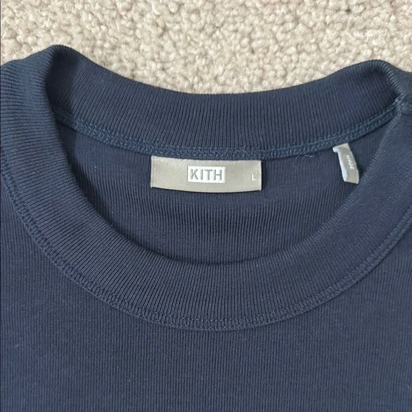 Kith Women's Navy Blue Baby Tee - Picture 2 of 2